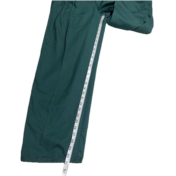 Dockers X Levis Pants Men 32x31 Hunter Green Chino Pleated Taper 1993 Trousers - Picture 7 of 7